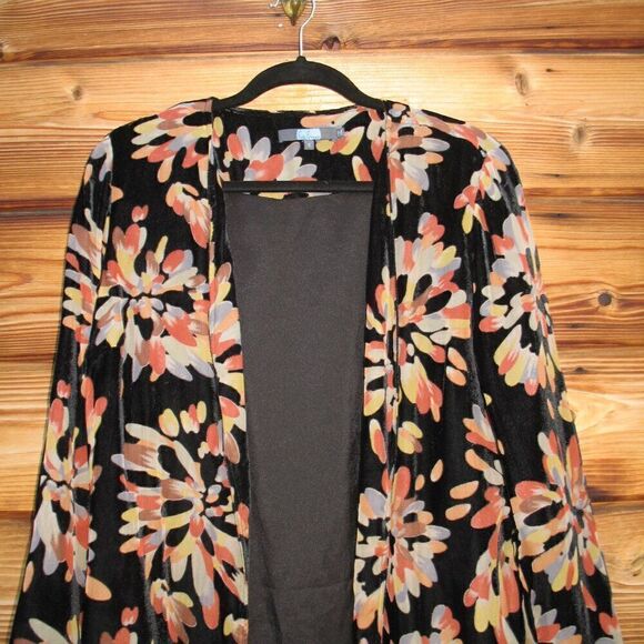 Anthropologie Eva Franco Velvet Kimono Jacket Top - Picture 5 of 11